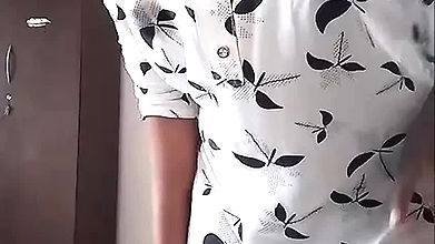 Swetha tamil wife play with ice cube