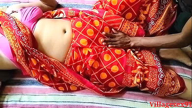 Red Saree Sonali Bhabi Sex By Local Boy  Official Video By Villagesex91