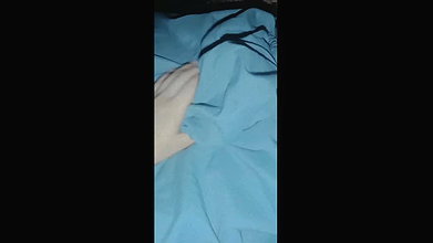 Real handjob – can’t stop Cumming on Bra