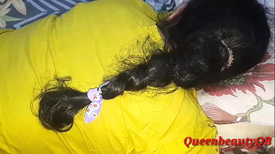 New desi hot and sexy stepsister- in – law called her big cock boyfriend at home , clear audio