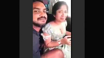 Desi lover fun In car