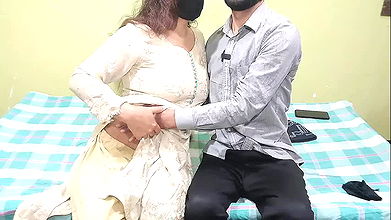 Indian Horny Couple Romantic Sex, Cowgirl with clear Hindi Audio