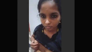 Andhra girl showing her small boobs on cam