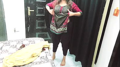 Housewife Changing Clothes and getting Fucked By Cuckold Husband