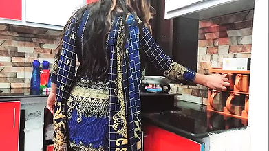 House Wife Assfucked In Kitchen By Cuckold Husband