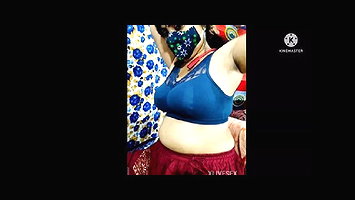 Desi Hot Puja bhabhi does webcam video chatting with me