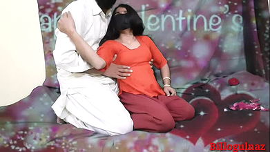 Desi indian step sister celebrating Valentine’s day with her step brother