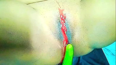 A sugar mom making video at home for send to her boyfriend