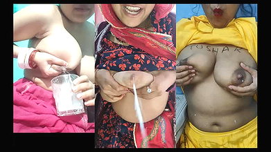Desi Indian Bhabhi Lactating Compilation