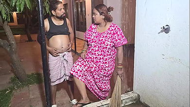 indian desi couple having fun in night