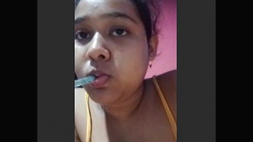 Indian Girl Showing Lover