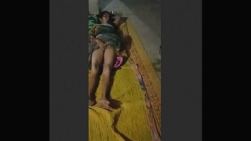 Sleeping village wife pussy exposed by pervert husband