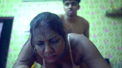 Desi Jhuma Aunty(big boobs)fucking with her step son