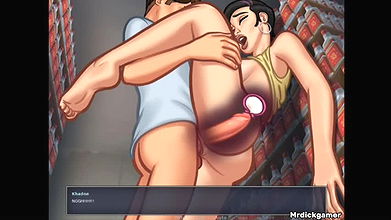 SUMMERTIME SAGA Anon fucks a tight virgin pussy and gets her pregnant