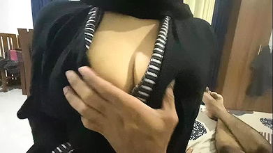Arabic Pakistani BigBoobs Girl pressed by uncle alone