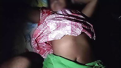 Indian Bhavi’s pussy was visible in her sexy red netty, brother-in-law’s cock got erected, hot sex