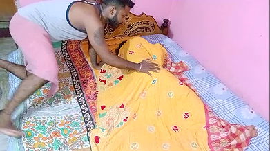 Sleeping Indian mother in law fuck by son in law