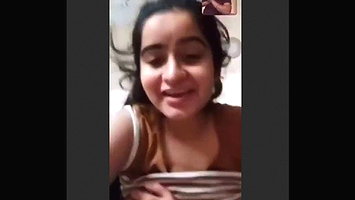 HOT BABE SHOWING BIG BOOBS ON VIDEO CALL