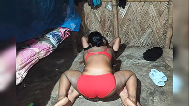 Desi hot village mallu bhabhi red painti with bra full Hard core with lover