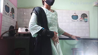 Bring the desi stepsister from school to the kitchen