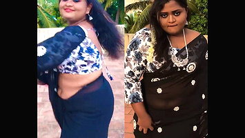 Dusky Busty Insta Hottie Shruthika Sexy Navel Cleavage Show Moody Expressions Compl