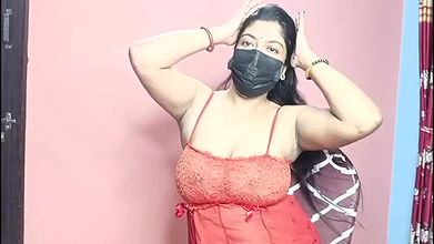 Indian Aunty Pallavi in Hot Roleplay, Solo Masturbation with Loud Moans & Squirting, Desi Homemade MILF