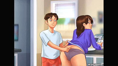 Fucking my stepmom in the kitchen as she loves it when I bang her from behind