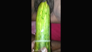 I inserted a 9 inch cucumber into my pussy today