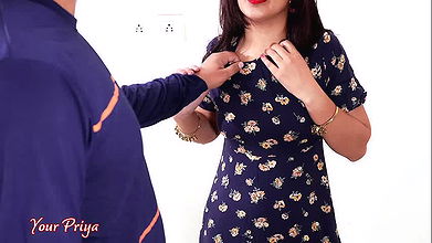 Indian Husband ripped clothes of Priya to see her sexy body and fuck tight ass hard with Hindi audio