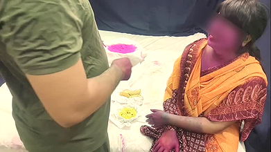 Indian village Rajesh Wife Fucked In holi Festival by his Devar Hot Hindi sex Video