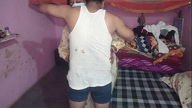 Fucked well with neighbor’s strong kiss