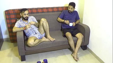 A Man and his friend fucked his beautiful desi maid in his room