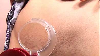 Brunette slut gets her pussy banged by midget