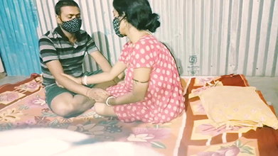 Indian double penetration sister and stepbrother kiss and drink milk and cuddle
