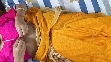 Indian village bhabhi enjoying very romantic sex with his husband when no one in the home