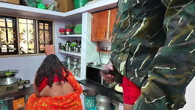 Maid hema mouth got fucked in kitchen