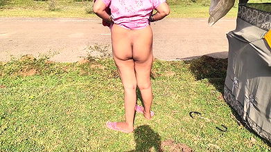 Rajasthani aunty Fucked at field by nephew , free desi Hindi HD Sex Video