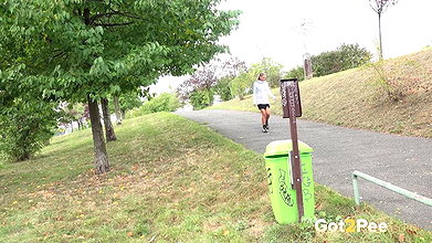 Claudia Macc Enjoys A Public Piss In Suburbs Got2pee