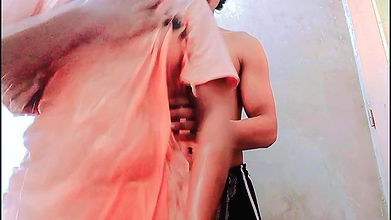 Fucking My StepCousin (Creampie) After His Cock Got Hard Coz Showered Together-Black Beauty20