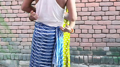 Komal house owner was lying down after checking his ass by inserting a broom in it