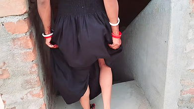 Indian Village Desi Hot Girlfriend fucking on trice