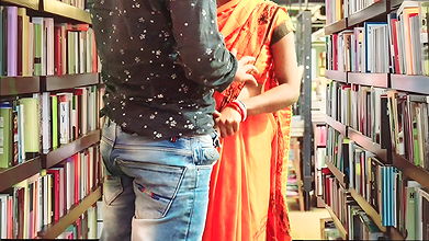 Book library in Indian aunty
