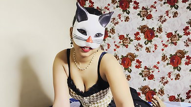 Video with Clear Hindi Audio Voice Indian Hot Cat Masked Girl