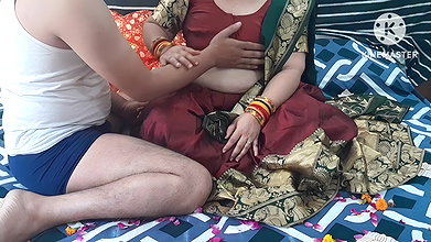 NEWLY MARRIED COUPLE CELEBRATE FIRST NIGHT IN HINDI