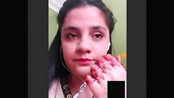 Beautiful girl showing to lover