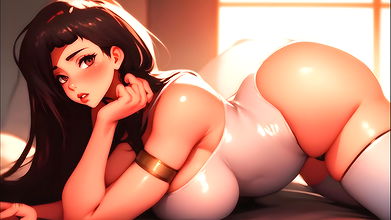 Girl enjoyed in moving bus