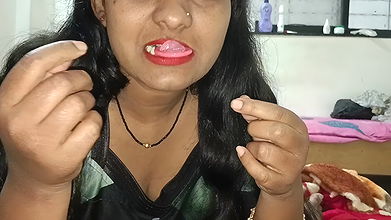 Wearing condom by using mouth and Fuck with Kavita