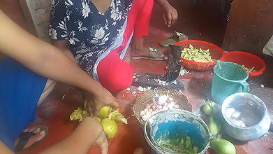 Desi vabi sobji cutting with bf