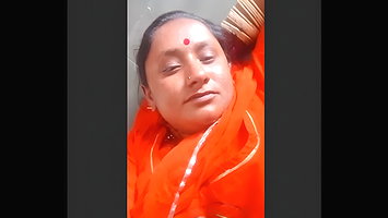 Desi Village bhabhi making video for lover, showing boobs and pussy