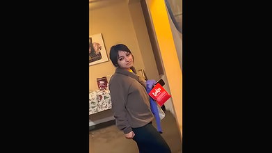 Hot sexy gf giving blowjob